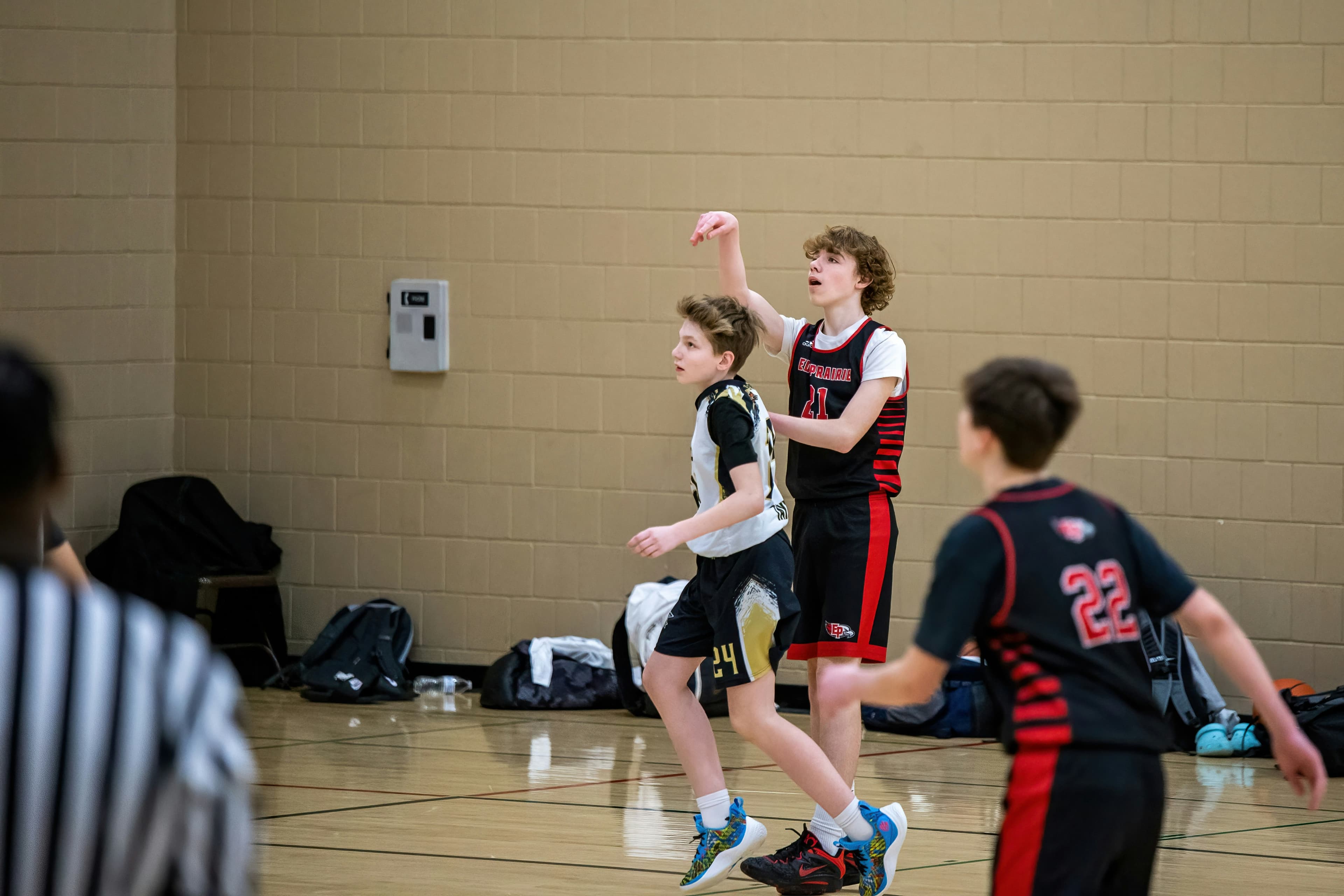 Fraser Valley youth basketball game during a Vision Elite Academy program