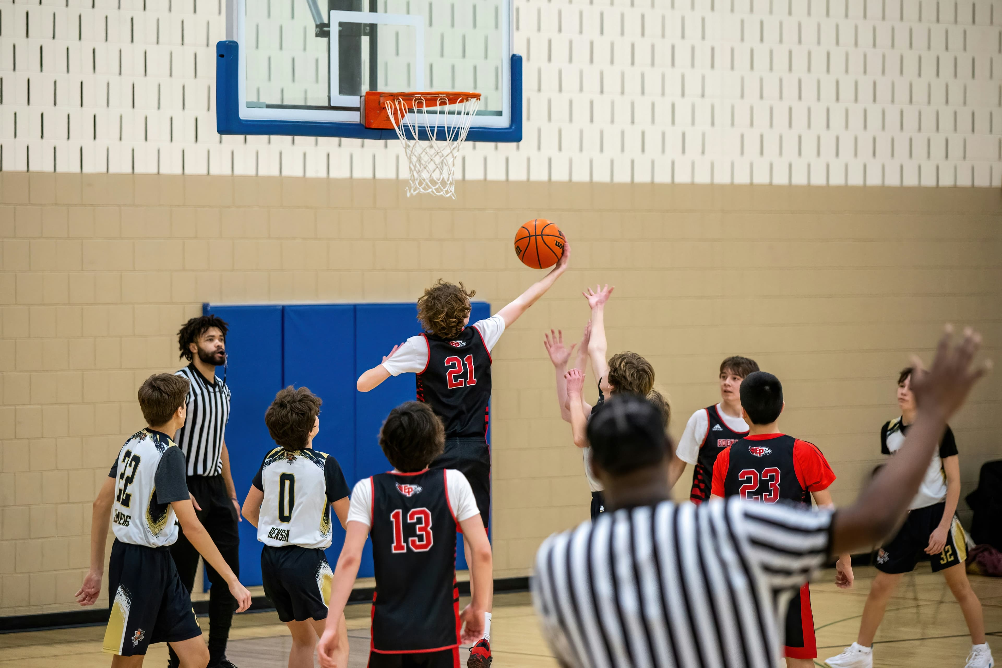 Boys basketball league players in the Fraser Valley