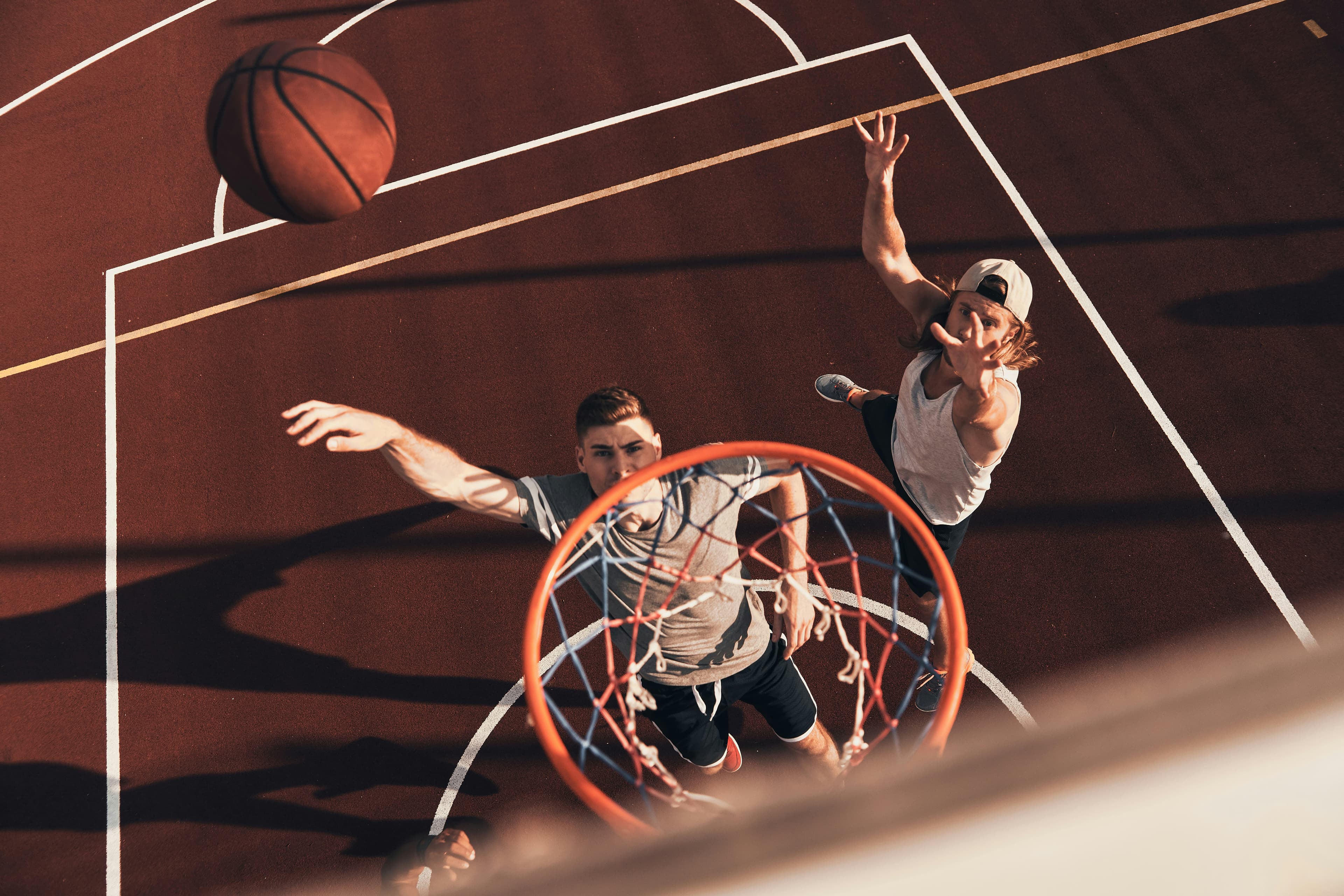 Youth athletes playing competitive basketball in the Fraser Valley